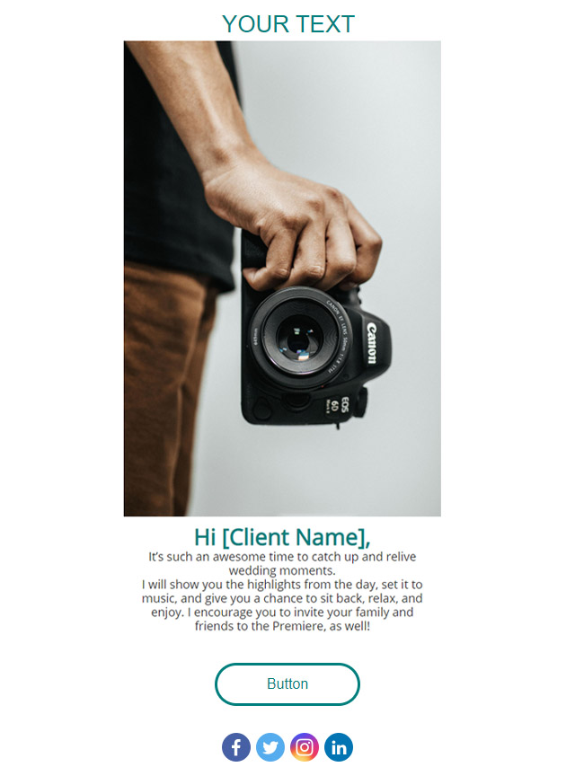 instagram dm photographer email template