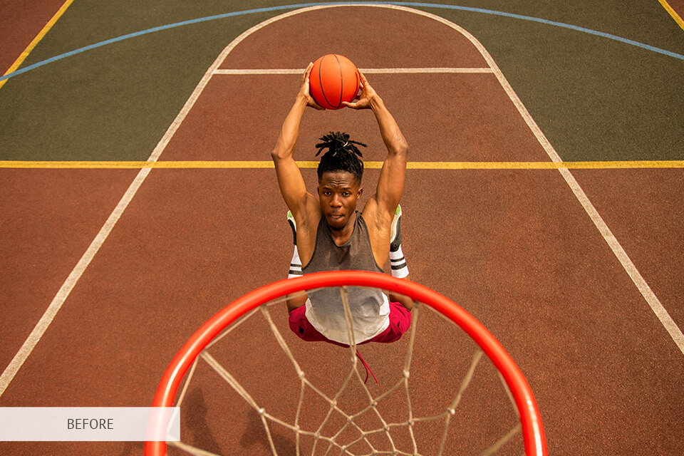 clear basketball picture