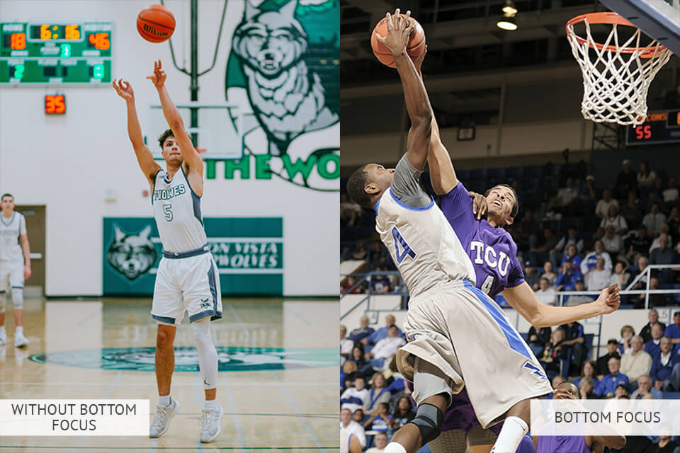 focus in basketball photography