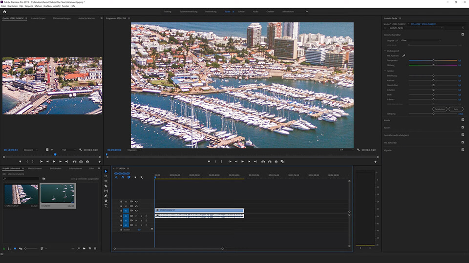 interface von adobe after effects