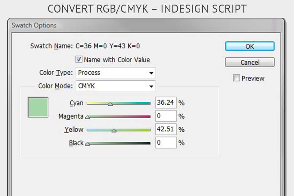adobe indesign scripts Convert RGB