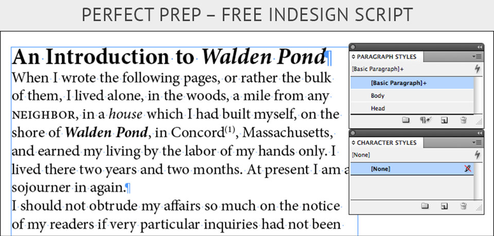 free indesign plugins Perfect Prep