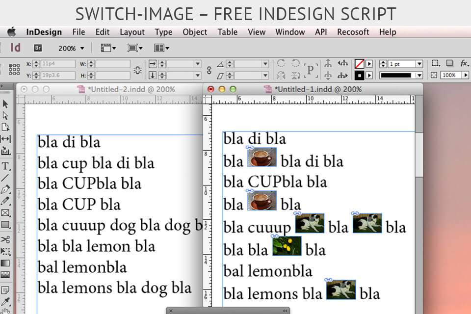 free indesign plugins Switch-Image