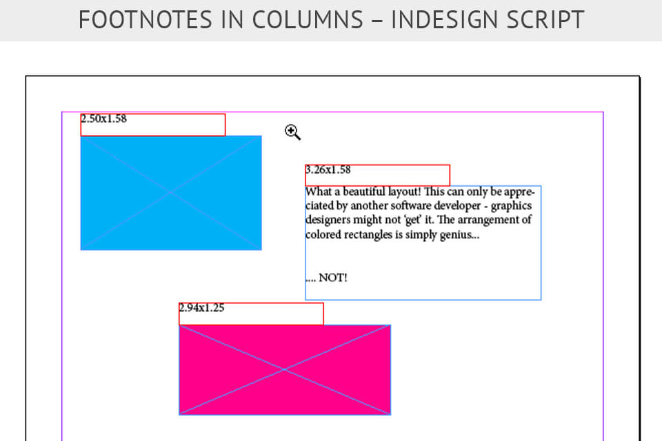 indesign script Footnotes in Columns