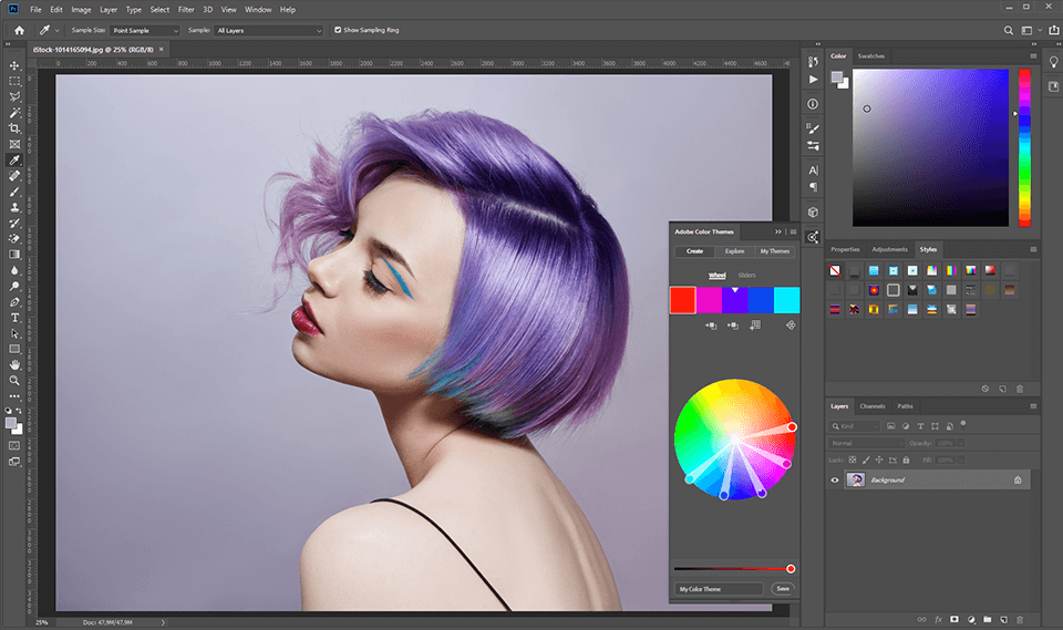 adobe kuler and photoshop