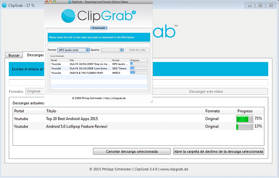 clipgrab interface