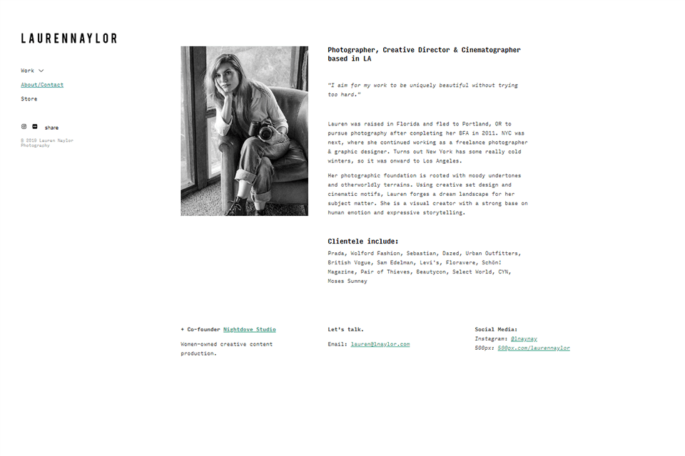 photographer biography