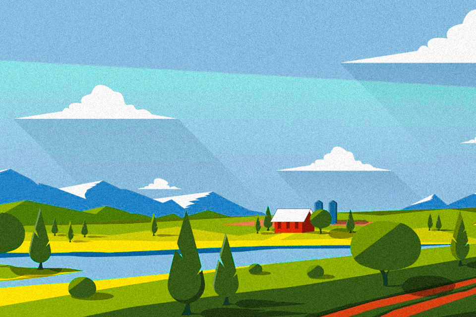 fields landscape background adobe illustrator tutorials
