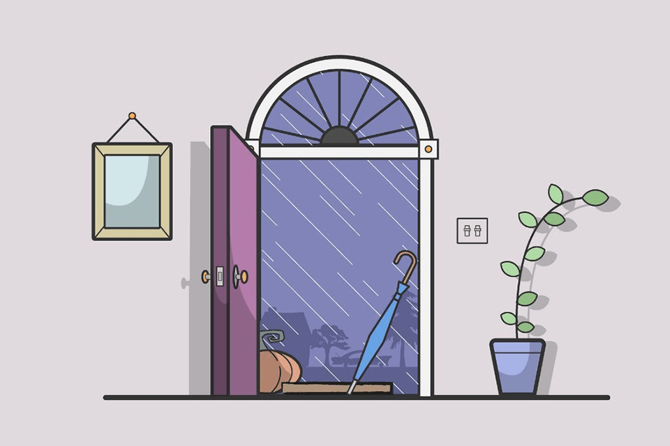 flat room door background adobe illustrator tutorials