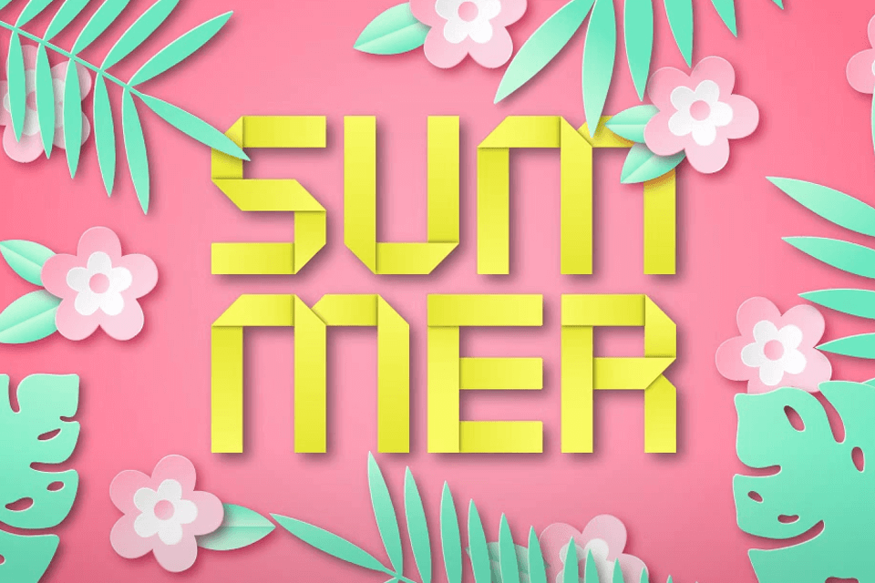 paper cut out effect folded text adobe illustrator tutorials