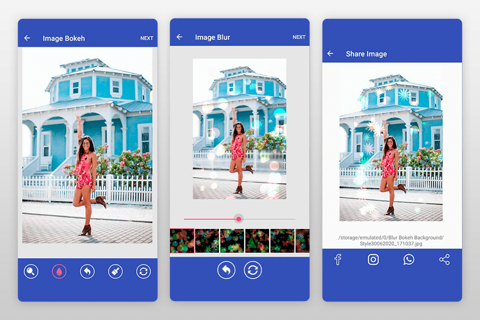 blur bokeh background bokeh app interface