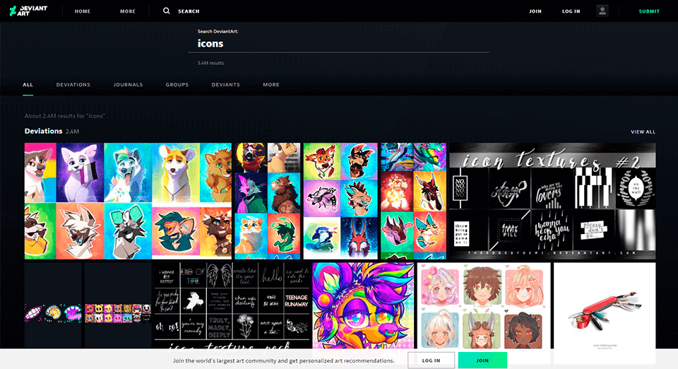 deviantart 最高のベクター フリーサイト インターフェイス