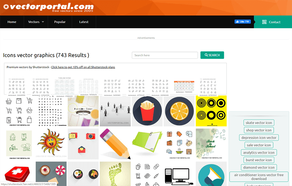 vector portal 최고의 무료 벡터 사이트 인터페이스