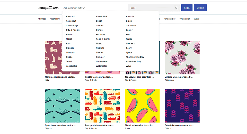 wowpatterns 最高のベクター フリーサイト インターフェイス