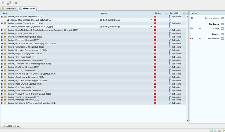 jdownloader الواجهة