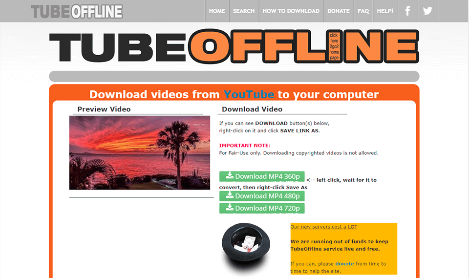 tubeofflineinterface