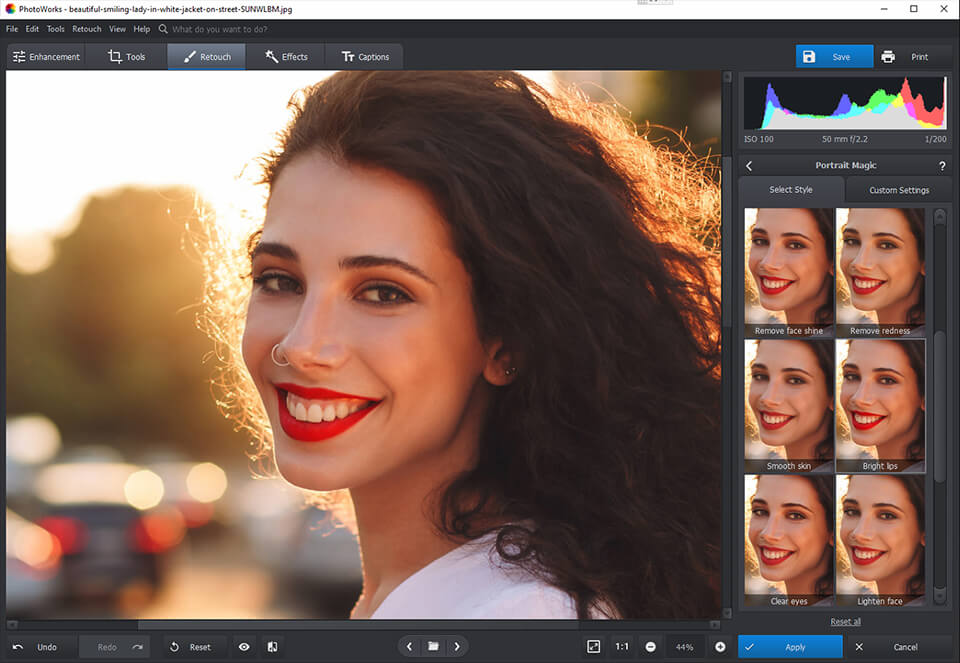 photoworks automatic portrait retouch