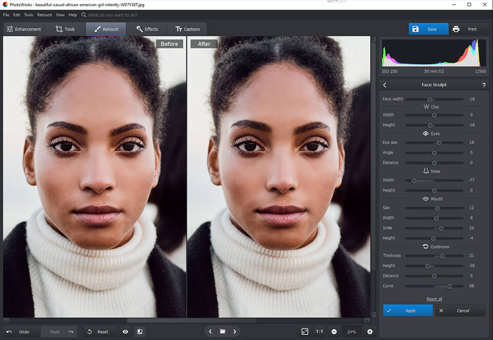 photoworks face sculptor