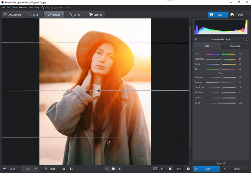 photoworks radial filter