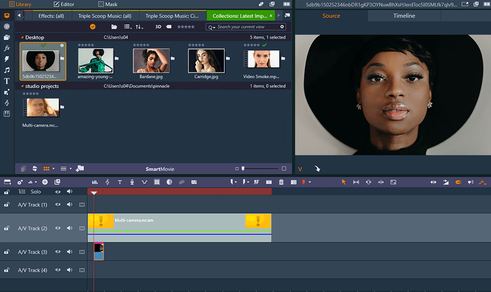 pinnacle studio 23 ultimate interface
