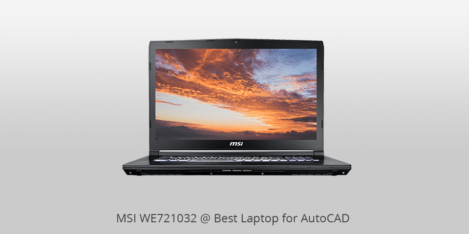 msi we721032 best laptop for autocad
