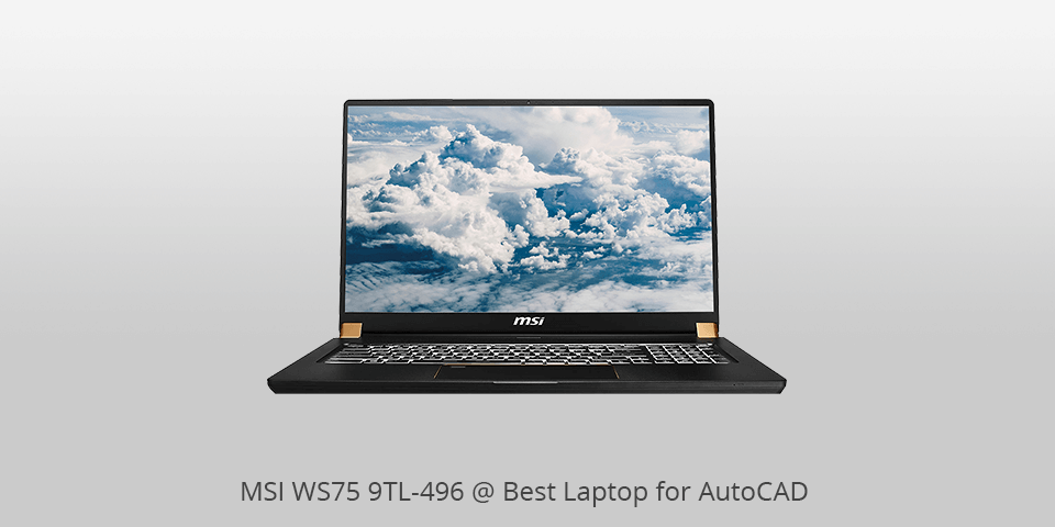 msi ws75 9tl-496 best laptop for autocad