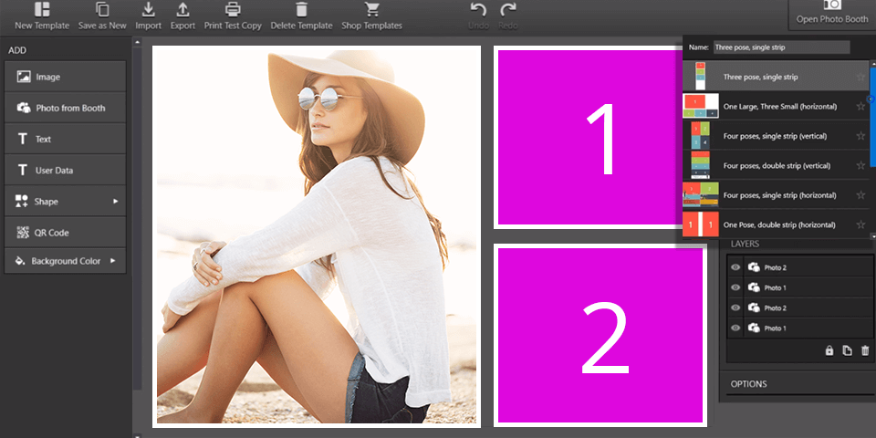 dslr photo booth software interface
