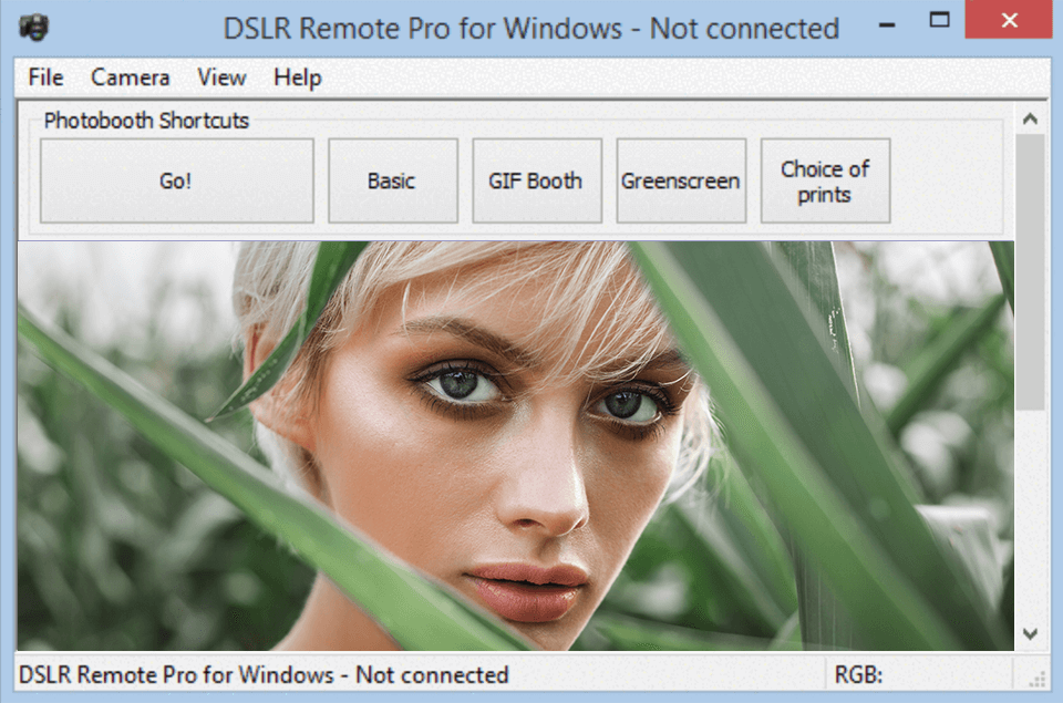 breeze dslr remote pro photo booth software interface