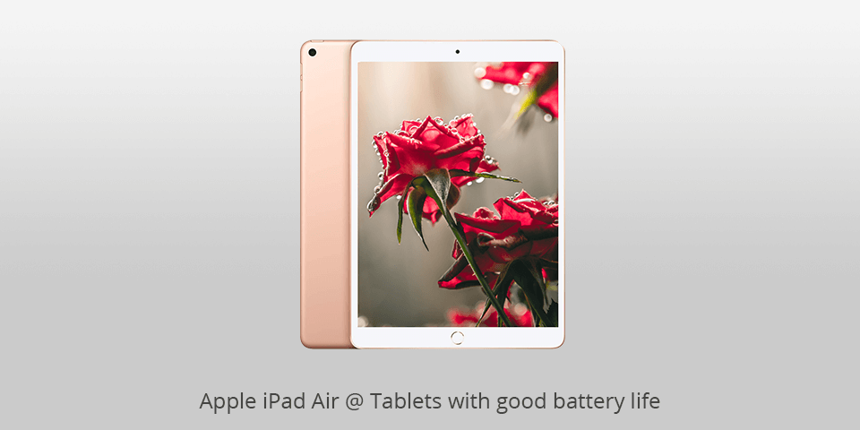 tablet with longest battery life apple ipad air