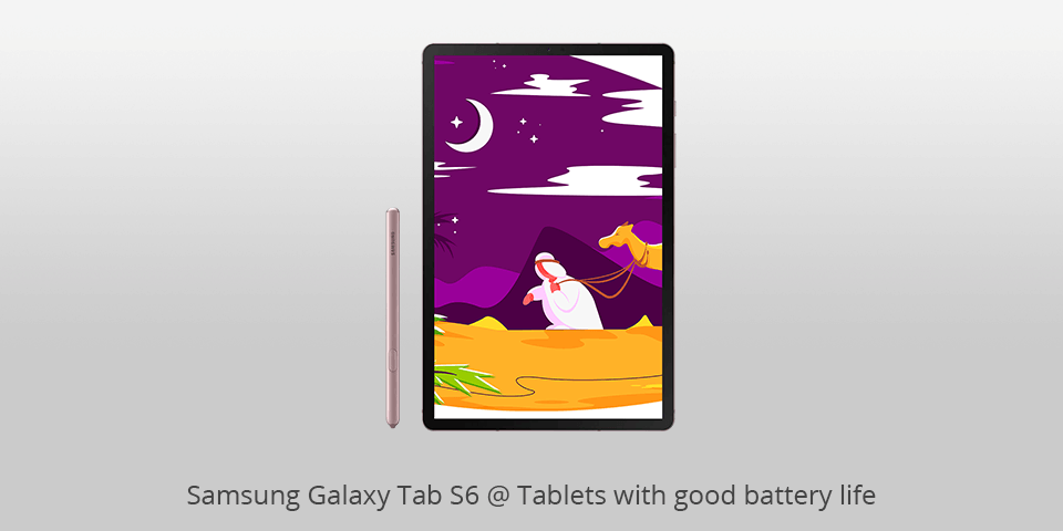 tablet with longest battery life samsung galaxy tab s6