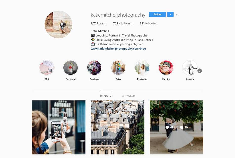 photography on instagram