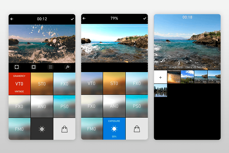 chromic brighten video app interface