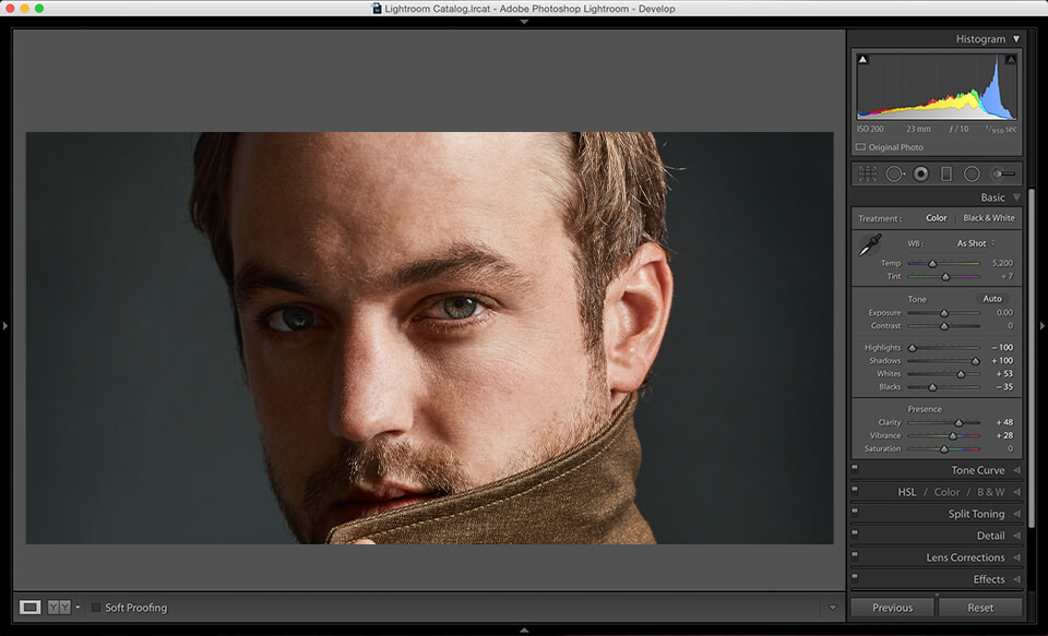 interfaccia lightroom 6