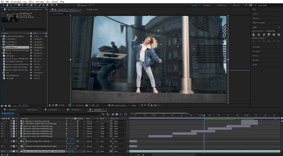 after effects interface