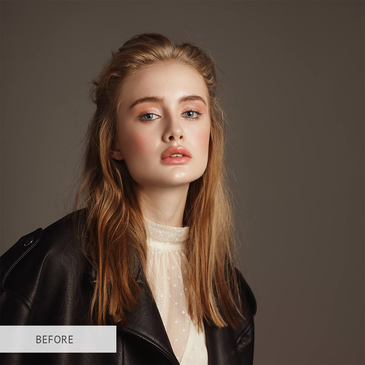 get rid of stray hairs photoshop brush before after