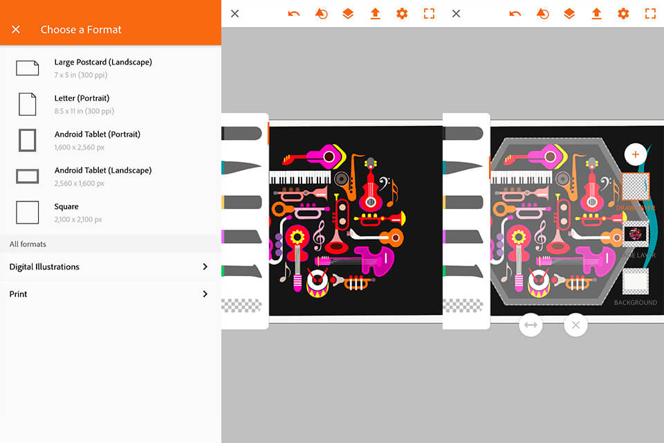interfejs illustrator draw