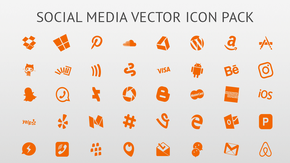 adobe illustrator icon social media vector pack