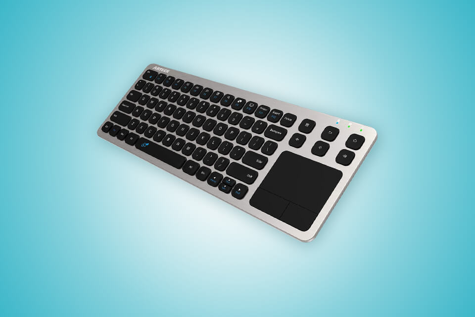 keyboard with trackpad