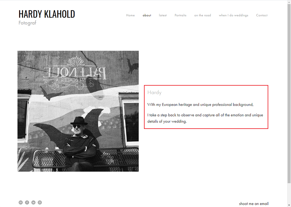 famous photographer bio