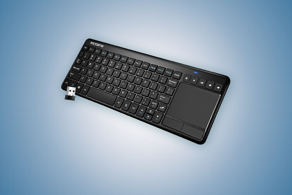 keyboard with trackpad