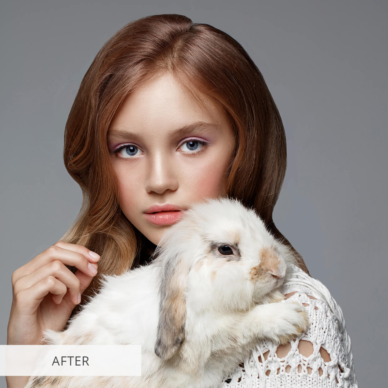 remove stray hairs photoshop before after