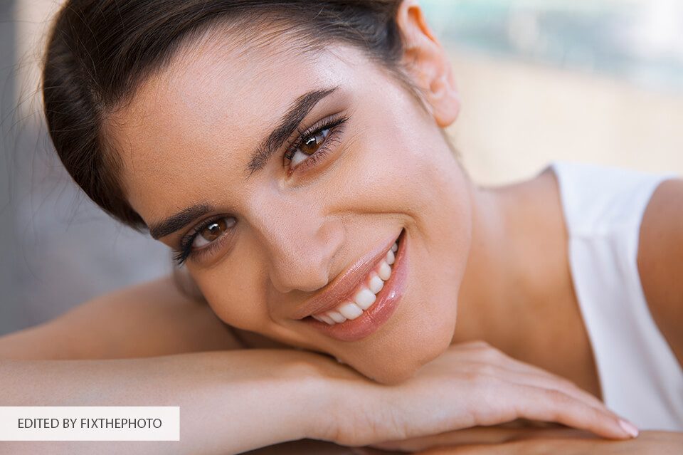 whiten teeth in lightroom photo sample