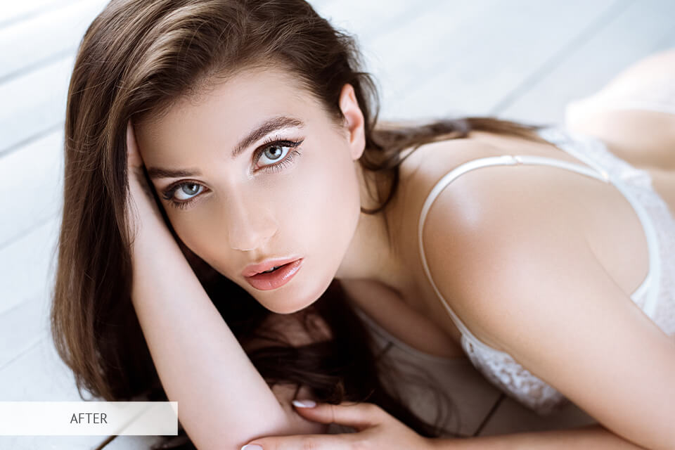 free photoshop action smooth skin for plus size boudoir pictures