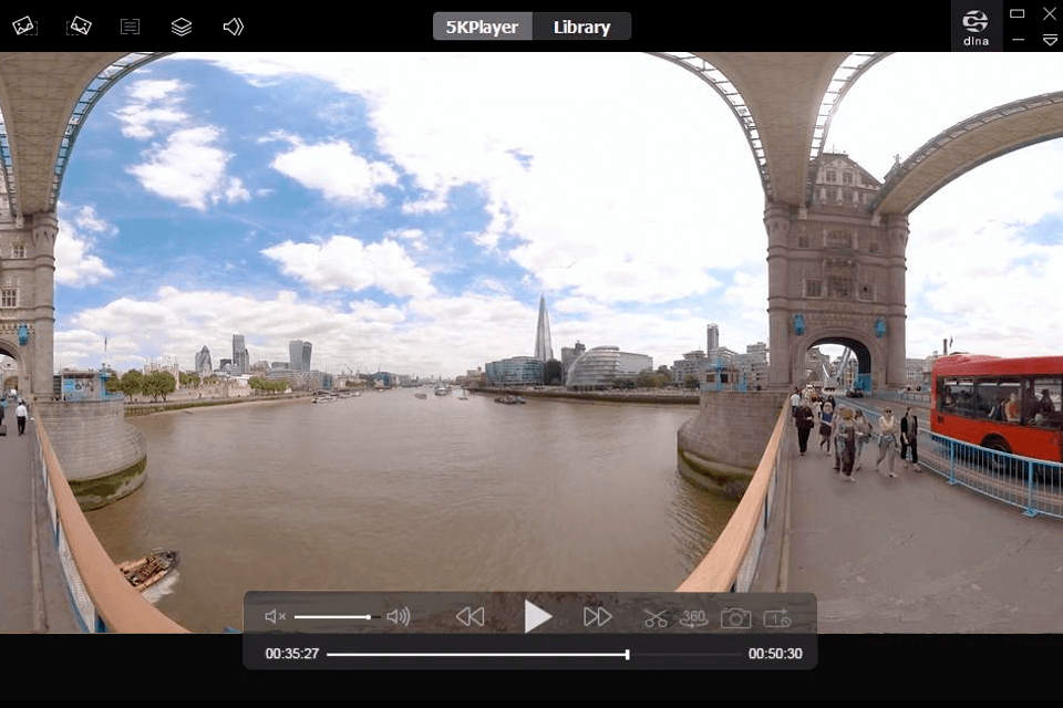 5kplayer interface du lecteur vidéo vr