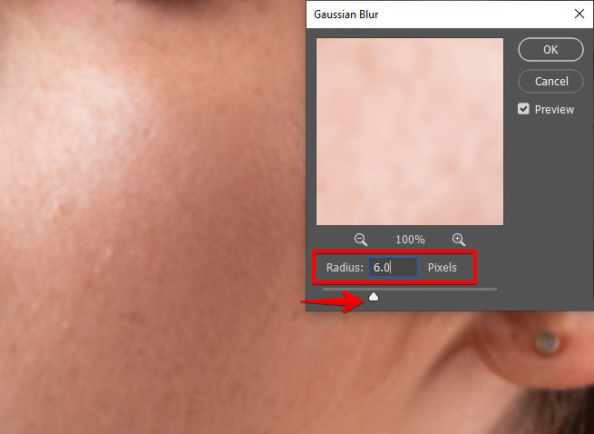 gaussian blur radius
