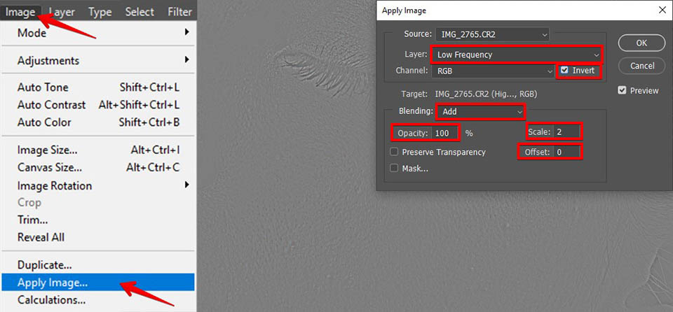 adjust the high frequency layer