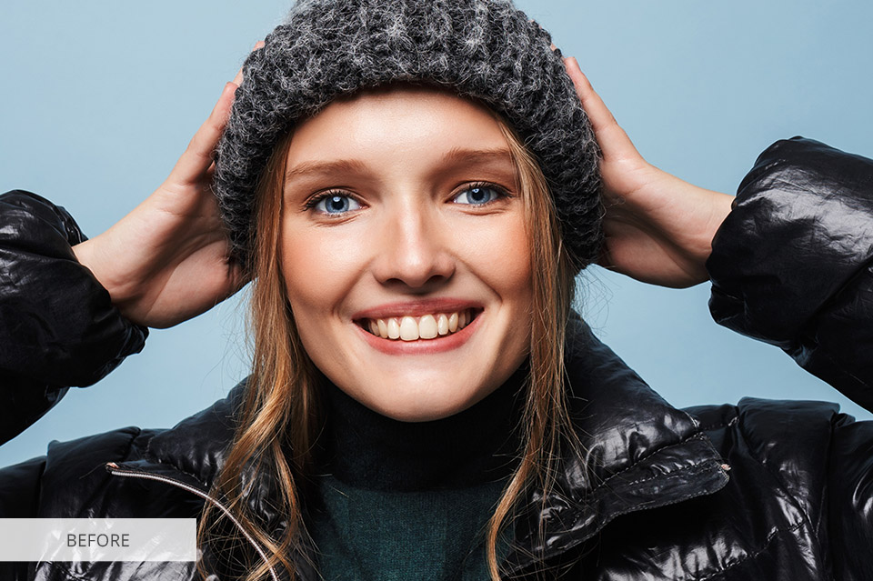 how to whiten teeth in photoshop before after