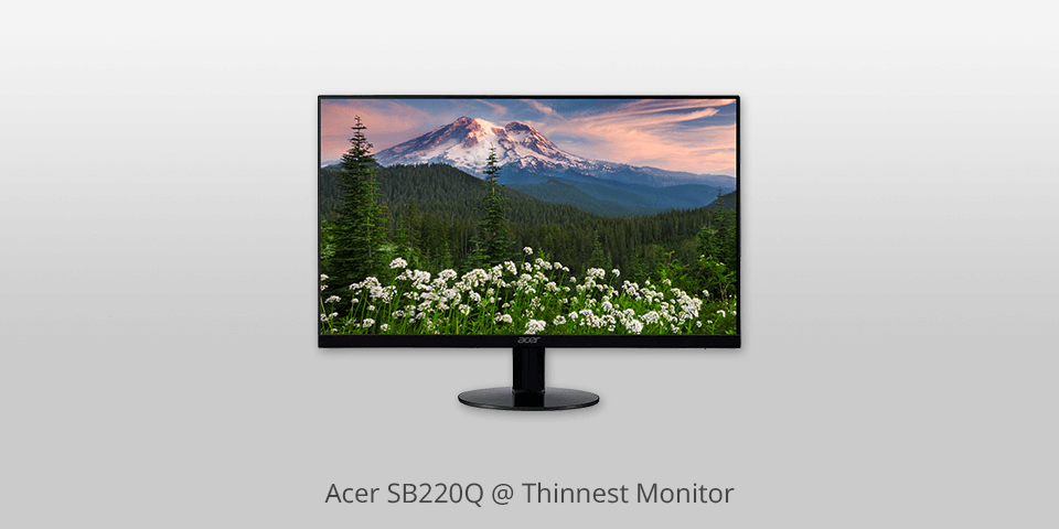 acer sb220q thinnest monitor