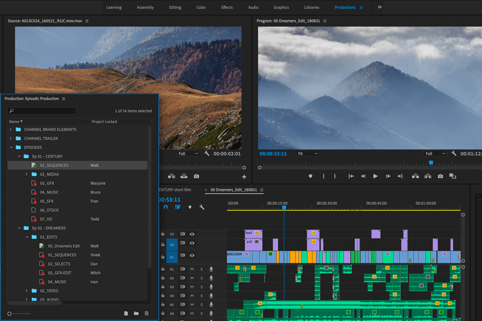 adobe creative cloud video editing software with no watermark interface