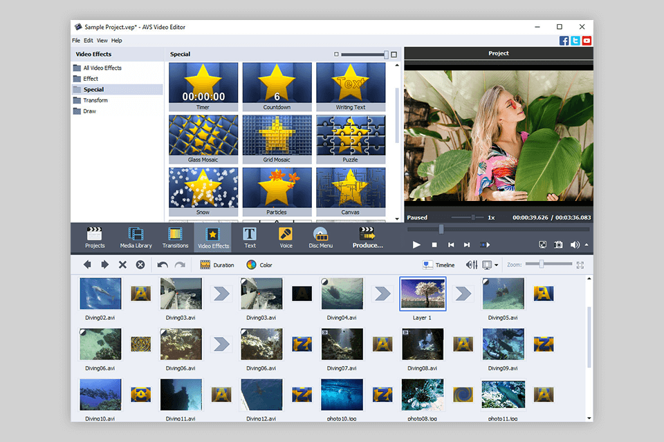 avs video editor kostenlose videoschnitt-software-schnittstelle